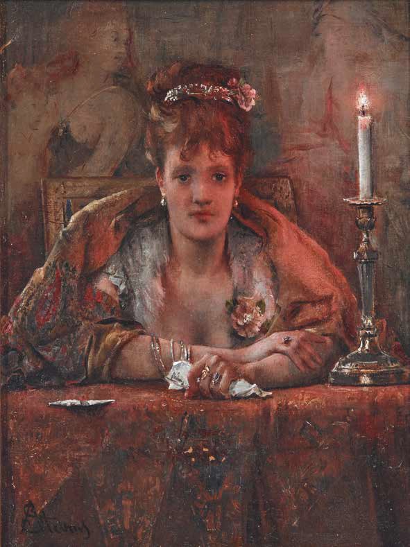 Alfred Stevens Douloureuse certitude, 1861 Huile sur toile, 33, 5 x 25 cm Collection particulière