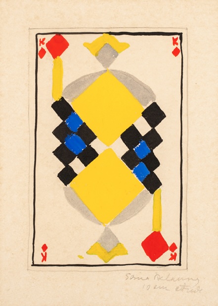 Roi de carreau - Projet pour jeu de cartes. 1959. © Pracusa 20240531