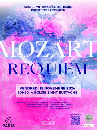 Paris, Orchestre Lamoureux. « Mozart parisien », double concert en novembre. 15 & 17/11/24