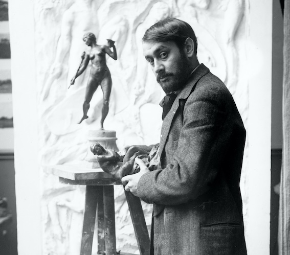 Anonyme, Jean-Pierre Gras dans son atelier, sans date, [Collection Oriol Solé],  Tirage et développement ©F. Lepeltier