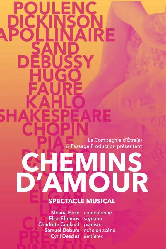 Paris, Théâtre Essaion : Chemins d'amour, spectacle musical. Jusqu'au 12 mars 2025