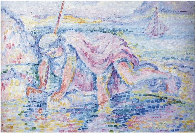 Lu ie, Cousturier, A la pêche, Collection particulière © Droits réservés