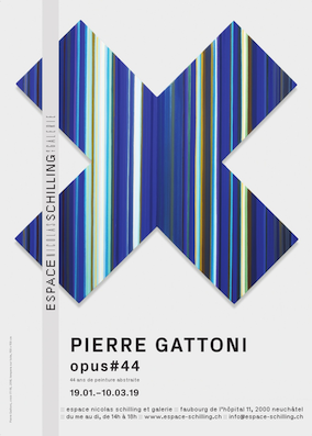 Neuchatel (Ch), exposition Pierre Gattoni à l'Espace Nicolas Schilling et Galerie du 19.1 au 10.3.19