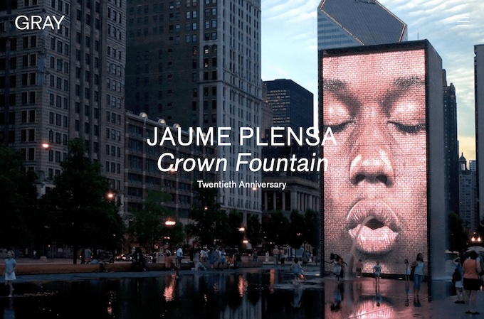 Chicago, parc Millenium. Jaume Plensa, Crown Fountain (Fontaine de la Couronne), 20e anniversaire