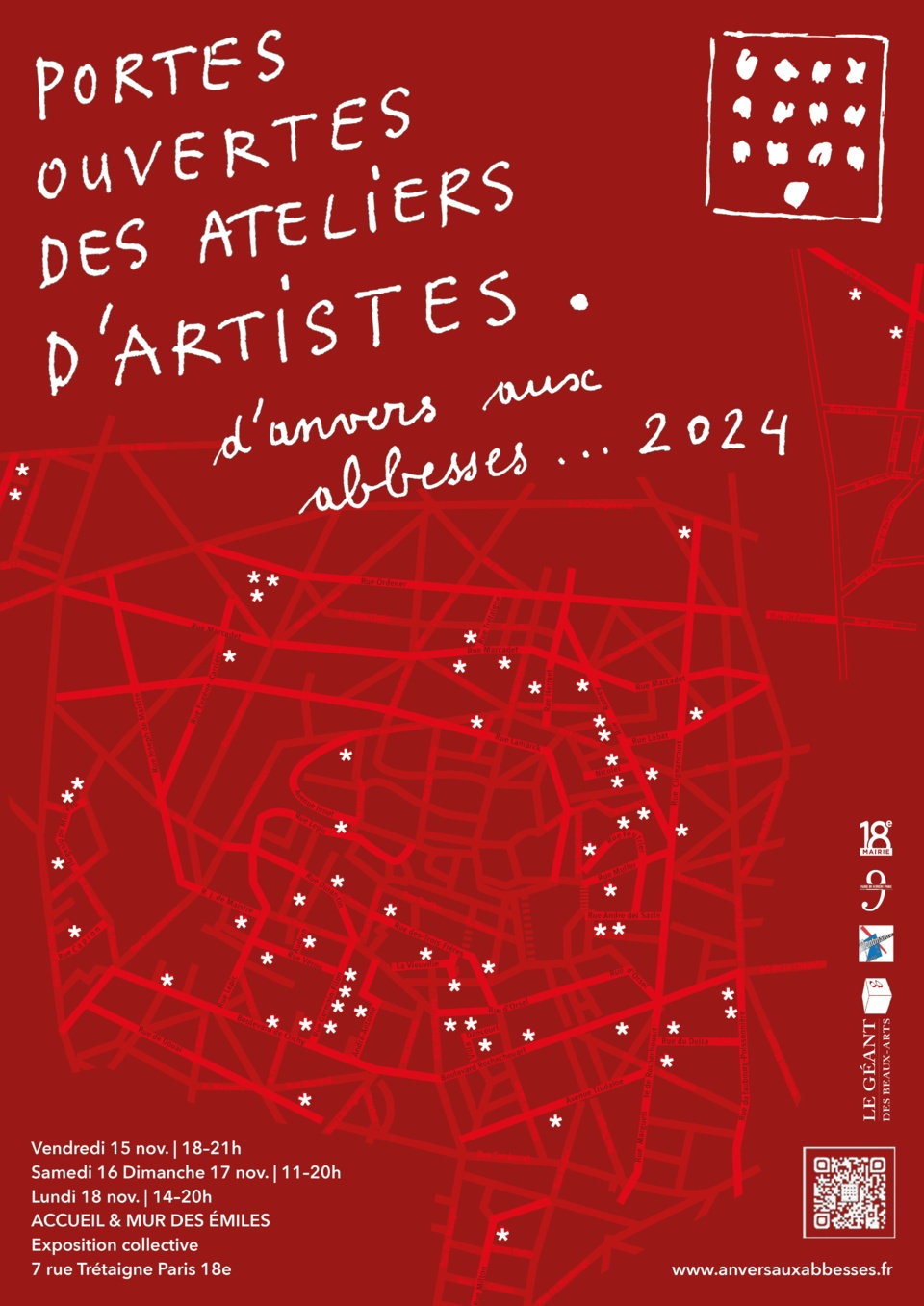 Paris. Place aux artistes plasticiens d'Anvers aux Abbesses, du 15 au 18 novembre 2024