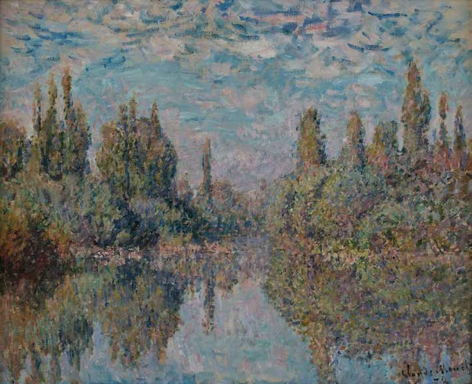 Claude Monet La Seine à Vétheuil, 1878 Huile sur toile, 50,5 x 61,5 cm Le Havre, MuMa Collection Olivier Senn Donation Hélène Senn-Foulds, 2004