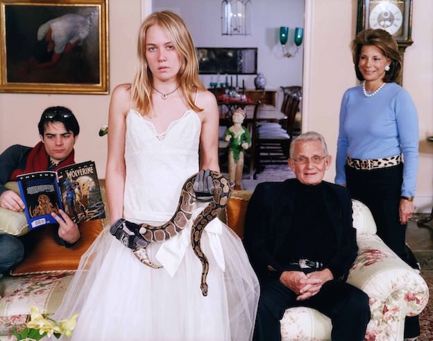 Tina Barney Family Commission With Snake (Close-Up), 2007 © Tina Barney, courtesy Kasmin, New York