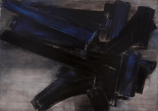 Soulages, Peinture, octobre 1956, Huile sur toile, 114 x 162 cm