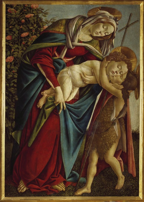 Vierge à l’Enfant avec le jeune saint Jean-Baptiste, Sandro Botticelli, vers 1505, huile sur toile, 134 x 92 cm © Photo SCALA, Florence - Courtesy of the Ministero Beni e Att. Culturali e del Turismo, Dist. GrandPalaisRmn / image Scala