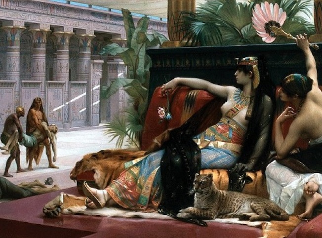 Alexandre Cabanel (1823-1889), Cléopâtre essayant des poisons sur des condamnés à mort, 1883, Musée royal des Beaux-Arts d'Anvers. © D.R