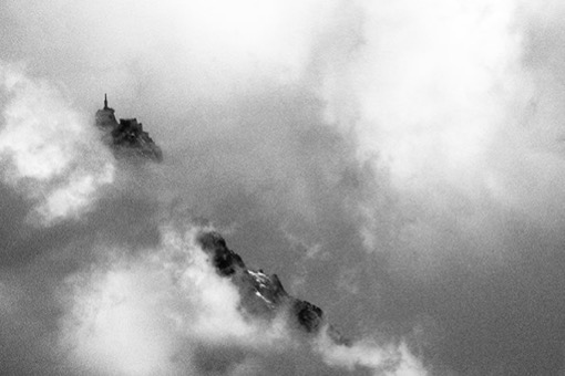 Un océan de brume. Aiguille du Midi, Haute-Savoie. Septembre 2015