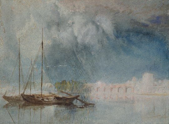 William Turner, Pont de Pirmil, Nantes,1830. Aquarelle sur papier. Oxford, Ashmolean Museum