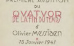 Messiaen, un génie au travail, exposition à la Bibliothèque nationale de France, Paris, du 17 janvier I5 mars 2017