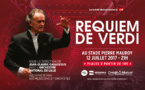 Requiem de Giuseppe Verdi. 3e concert de l’Orchestre National de Lille et Jean-Claude Casadesus au Stade Pierre Mauroy de Lille le 12 juillet 2017 à 21h