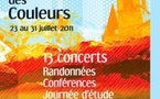 Festival Messiaen au pays de la Meije,  14e édition. Thème « Musique des Couleurs », du 23 au 31 juillet  2011 à La Grave, Briançon et Monêtier les Bains