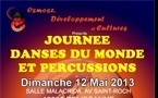 Journée danses du monde et percussions, à Pélissanne (13330), le 12 mai 2013