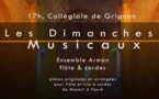 Les Dimanches Musicaux de Grignan, concert de l'ensemble Arman le 15 février 2015 à la Collégiale.