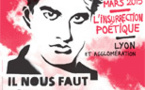17e Printemps des Poètes à Lyon et dans l'agglomération « L'insurrection poétique »