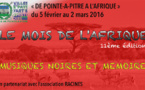 « De Pointe-à-Pitre à L’Afrique », du 28 janvier au 6 mars 2016