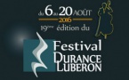 Festival Durance-Luberon 2016 à Grambois, Lauris, Mirabeau, Puy Ste-Réparade, La Roque d’Anthéron du 6 au 20 août